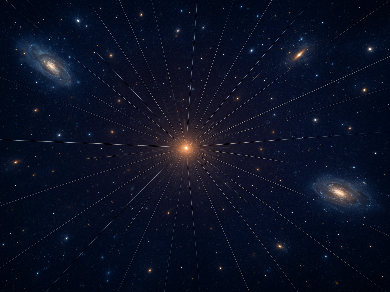 Ausdehnung des Universums (KI-generiertes Bild)